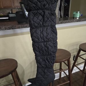Steve Madden Quilted Black Over-the-Knee Boots